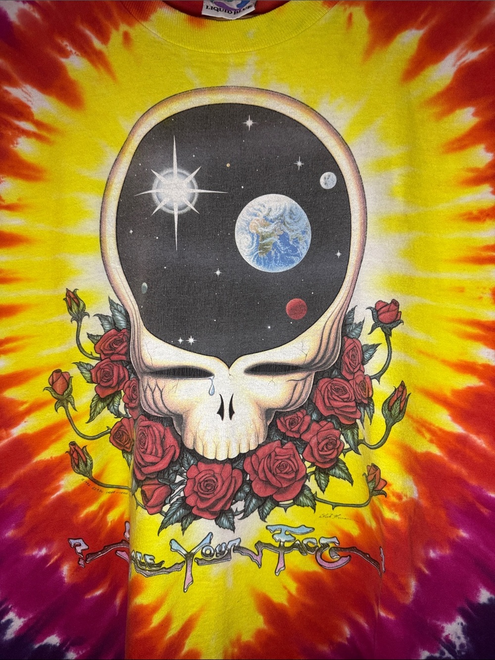 Vintage Grateful Dead T-Shirt / 1992 / Space Your Face / XL / Single Stitch - Picture 2 of 11